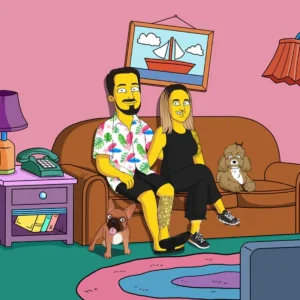Retrato Simpsons Personalizado